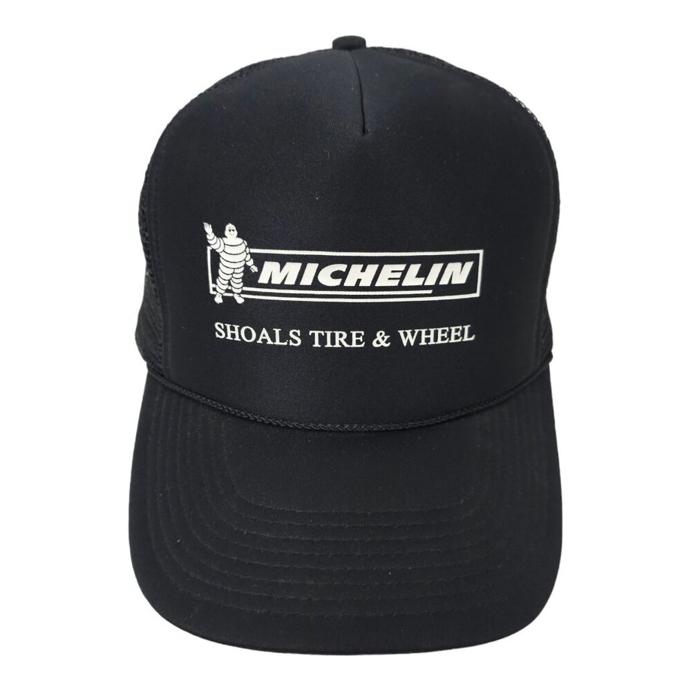 Michelin Shoals Tire Wheel Rope Mesh Snapback Cap Trucker Foam Front Hat Nissin